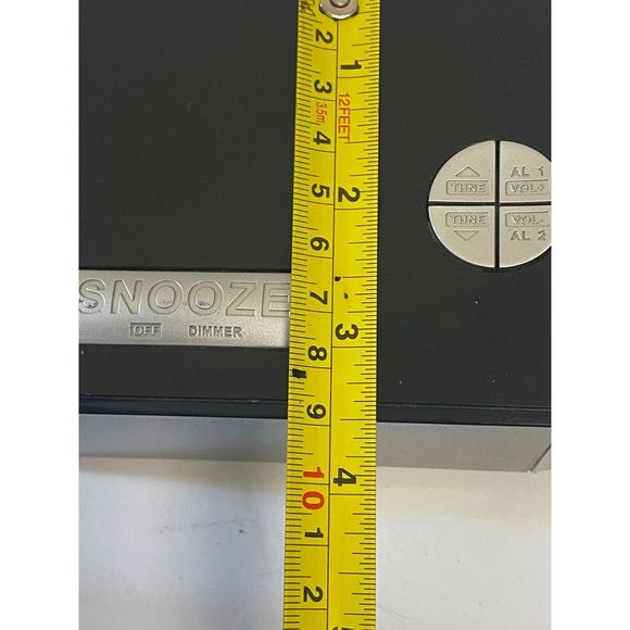 Emerson SmartSet Dual Alarm Clock Radio 1.4" Jumbo‎ LED Display Silver - Picture 8 of 8